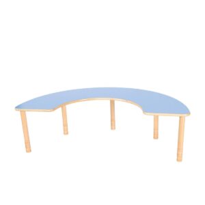 Institution table blue height 40-58 cm